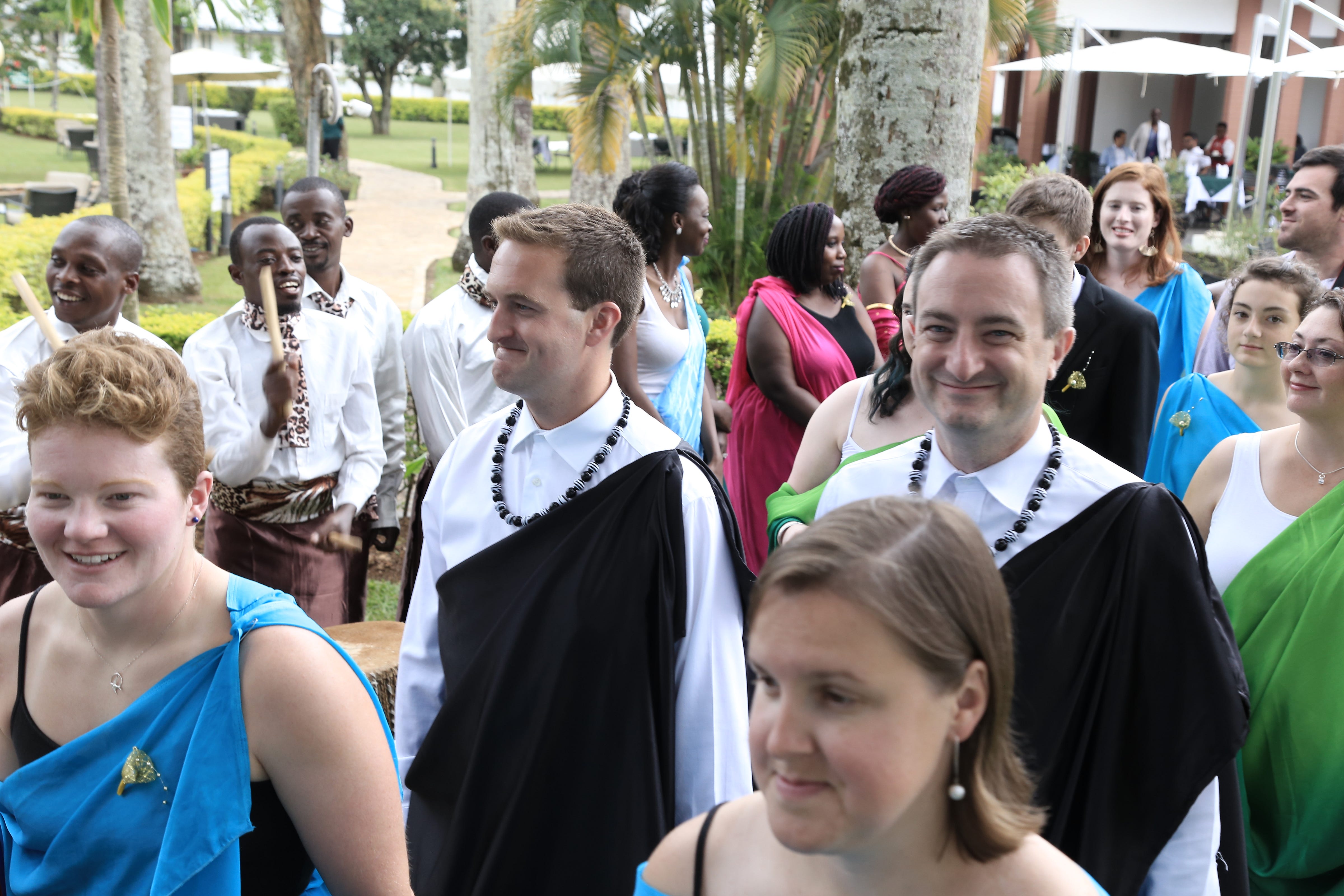 The groom’s family shows up to crash the party. James (the groom) is the guy on the left. People keep telling us we look alike. ¯_(ツ)_/¯