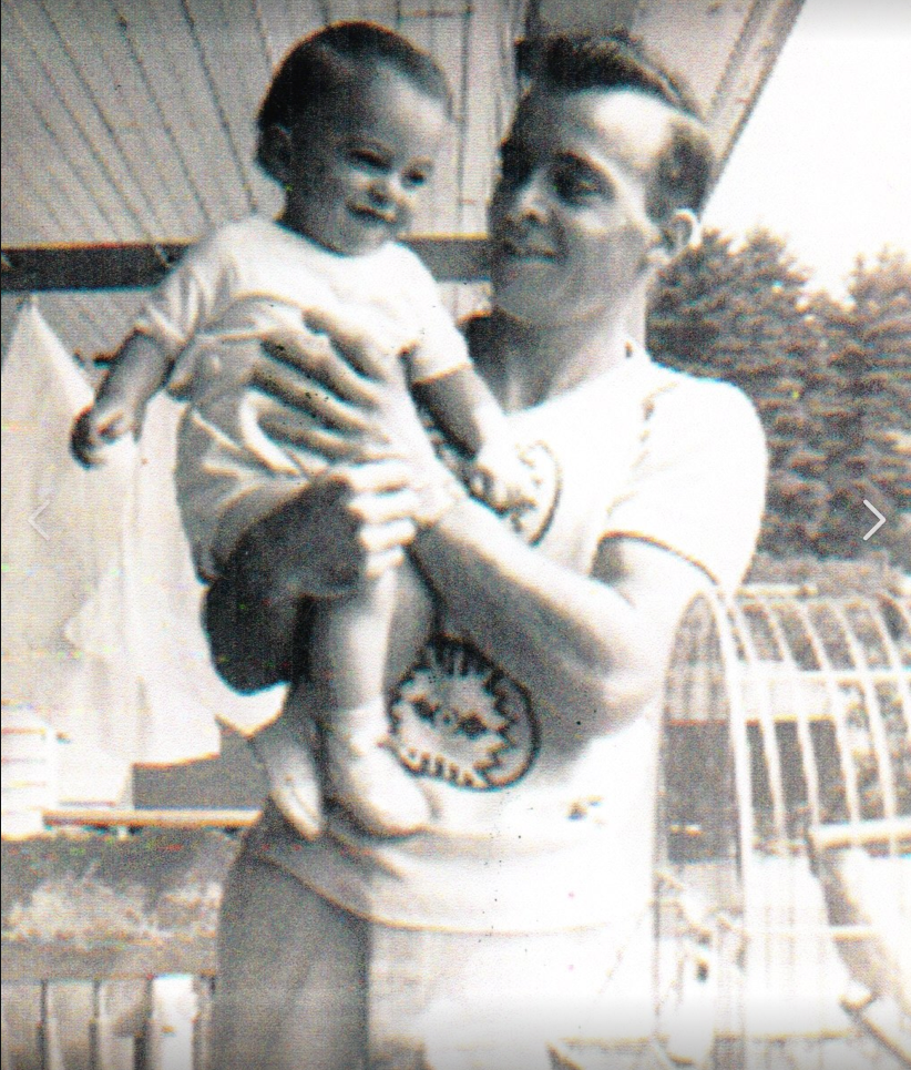 My dad, Dennis, with his father Clement Desjardins